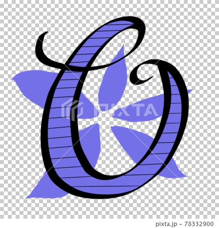 デザイン文字のお花アルファベットO デザイン文字のお花アルファベットO 78332900