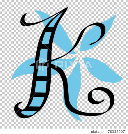 花字母 K 設計字母 花字母 K 設計字母 78332907