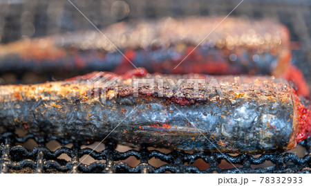 いわしめんたい　七輪で炭火焼き 78332933