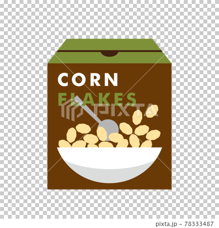 箱入りコーンフレークのイラスト 78333487