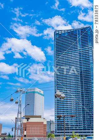 横浜の都市風景 北仲通再開発地区と横浜エアキャビン 横浜の都市風景 北仲通再開発地区と横浜エアキャビン 78333675
