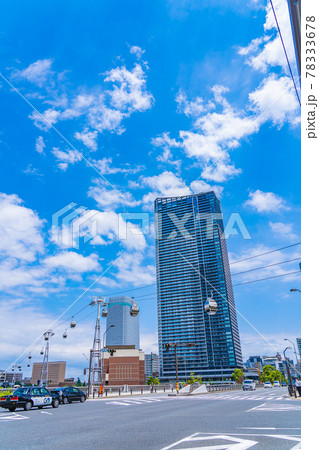 横浜の都市風景 北仲通再開発地区と横浜エアキャビン 横浜の都市風景 北仲通再開発地区と横浜エアキャビン 78333678