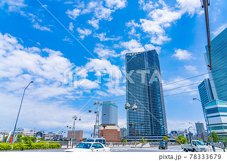 横浜の都市風景 北仲通再開発地区と横浜エアキャビン 横浜の都市風景 北仲通再開発地区と横浜エアキャビン 78333679