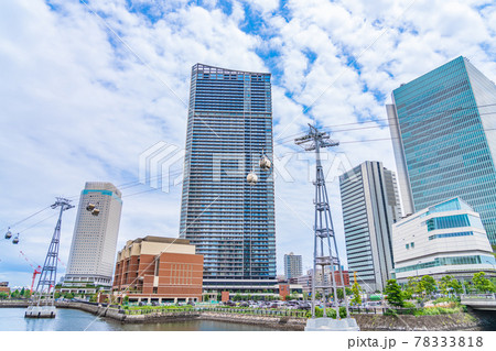 横浜の都市風景 北仲通再開発地区と横浜エアキャビン 横浜の都市風景 北仲通再開発地区と横浜エアキャビン 78333818