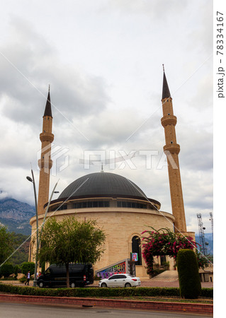 Kemer Cami mosque in the center of Kemer, Antalya province in Turkey 78334167