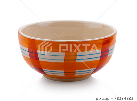 empty ceramic bowl isolated on white background 78334832