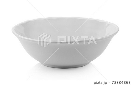 empty ceramic bowl isolated on white background empty ceramic bowl isolated on white background 78334863