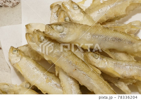 ワカサギの天麩羅 78336204