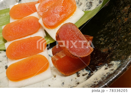 カラスミは炙っても美味しい 78336205