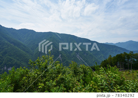 長野県 兵越峠 長野県道369号の景色 長野県 兵越峠 長野県道369号の景色 78340292