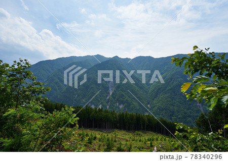 長野県 兵越峠 長野県道369号の景色 長野県 兵越峠 長野県道369号の景色 78340296