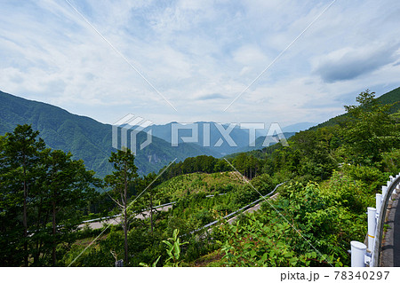 長野県 兵越峠 長野県道369号の景色 長野県 兵越峠 長野県道369号の景色 78340297