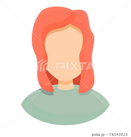 Anonymous information woman icon, cartoon style 78343023