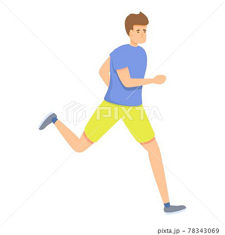 Student evacuation icon, cartoon style Student evacuation icon, cartoon style 78343069