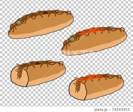 Yakisoba bread 78343953