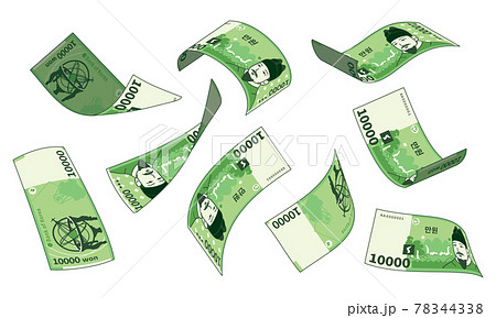 お金 紙幣 貨幣 78344338