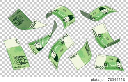 お金 紙幣 貨幣 78344338