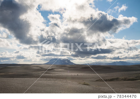 Herdubreid tuya mountain Odaddahraun lava field Highlands of Iceland Scandinavia Herdubreid tuya mountain Odaddahraun lava field Highlands of Iceland Scandinavia 78344470