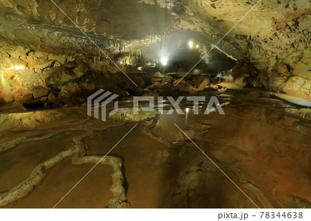 【山口県】秋芳洞の千畳敷 【山口県】秋芳洞の千畳敷 78344638