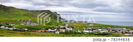 Vik i Myrdal village panorama Southern Iceland Scandinavia 78344838