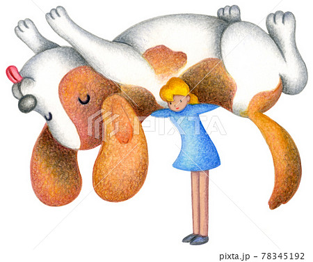 犬と女の子 78345192