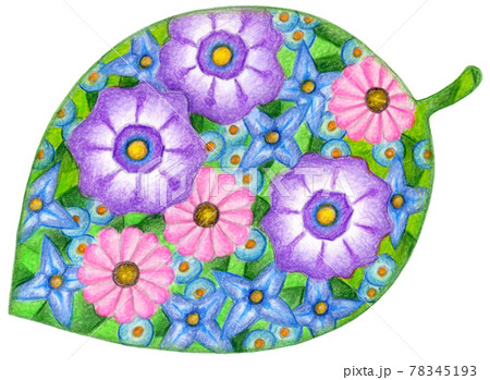 花・葉っぱ 78345193