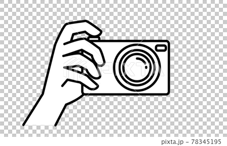 手持相機的簡單矢量圖形 手持相機的簡單矢量圖形 78345195