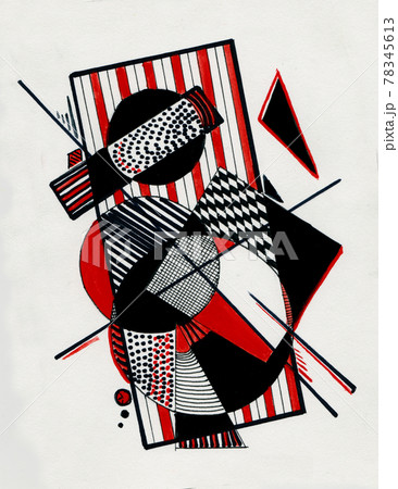 Geometric abstract picture 78345613