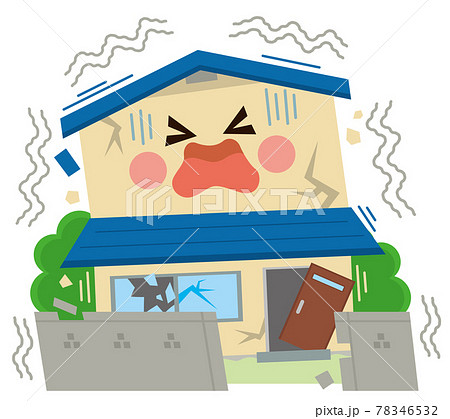 住宅 災害 地震 倒壊 住宅 災害 地震 倒壊 78346532