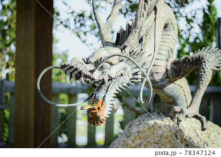 神社に住む龍 78347124