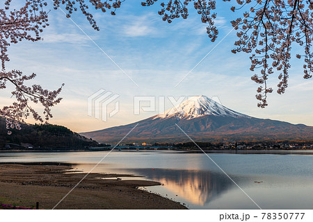 Mt. Fuji, Japan on Lake Kawaguchi 78350777