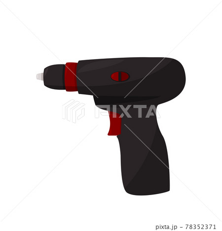 Drill vector illustration. Isolated for graphic and web design. Realistic screwdriver on white background. 78352371