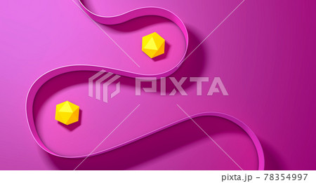 Opposite different geometric shapes representing separation - 3d illustration 78354997