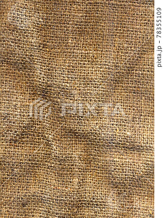 High detailed texture of a burlap material. Light natural linen texture for the background. Format jpg 78355109