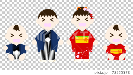 Child in a crying kimono 78355578