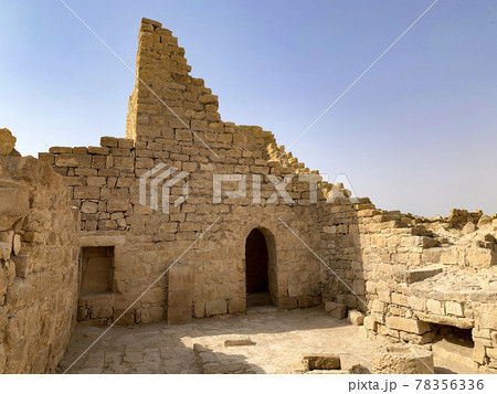 Ruins of the ancient Nabatean settlement of Shivta Ruins of the ancient Nabatean settlement of Shivta 78356336