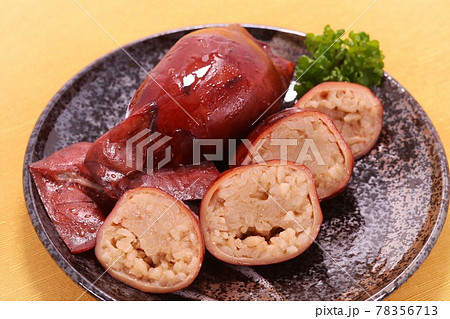 いかめし　もち米　イカ　料理 78356713
