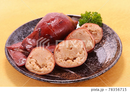 いかめし　もち米　イカ　料理 78356715