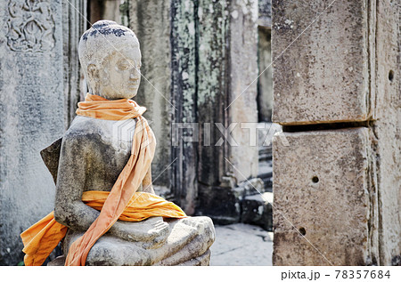 ancient buddha statue in angkor wat temple siem reap cambodia 78357684