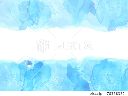 水彩画の飾り枠　海のフレーム 78358322