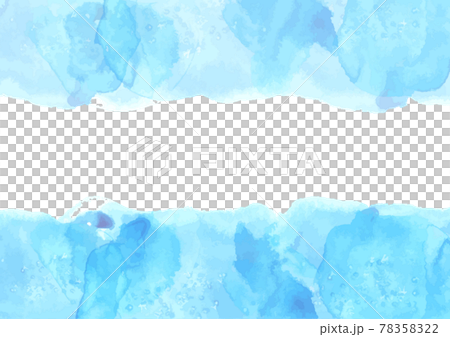 水彩画の飾り枠　海のフレーム 78358322