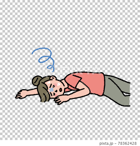 Illustration of a falling woman Illustration of a falling woman 78362428
