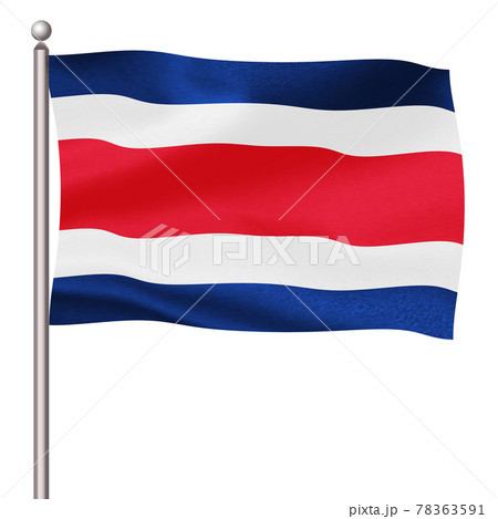 コスタリカ　  国旗　アイコン 78363591