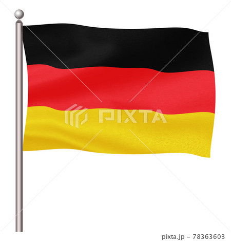 ドイツ 国旗 アイコンのイラスト素材