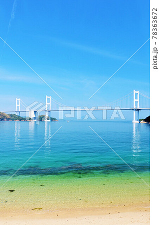 愛媛県　青空のしまなみ海道 78363672