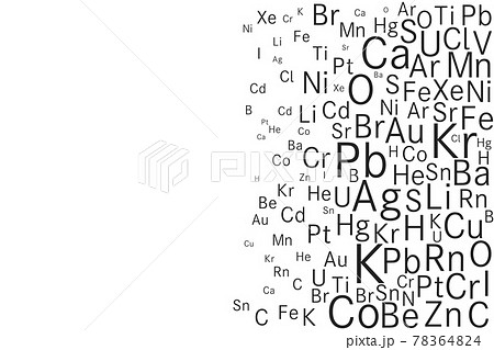 化学 科学 理科 元素 記号 勉強 背景 Ai 素材 ベクターのイラスト素材 7644