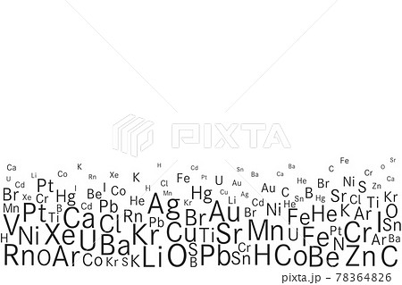 化学 科学 理科 元素 記号 勉強 背景 Ai 素材 ベクターのイラスト素材 7646