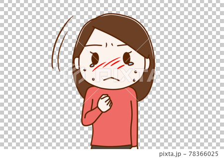 何かを決意して、泣き止んで顔を上げる女性 何かを決意して、泣き止んで顔を上げる女性 78366025