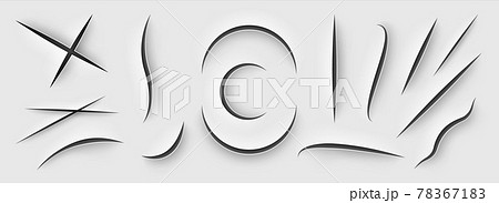 Realistic knife cut. Scratches and slices lines on paper. Incision trails from sharp objects. Torn page template. Claw tear border. Surface damage set. Vector texture effect mockup 78367183