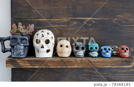 メキシコのお土産の骸骨 メキシコのお土産の骸骨 78368185